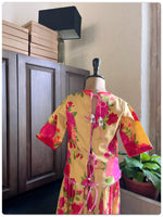 Load image into Gallery viewer, Mul Floral Lehenga set- Turmeric
