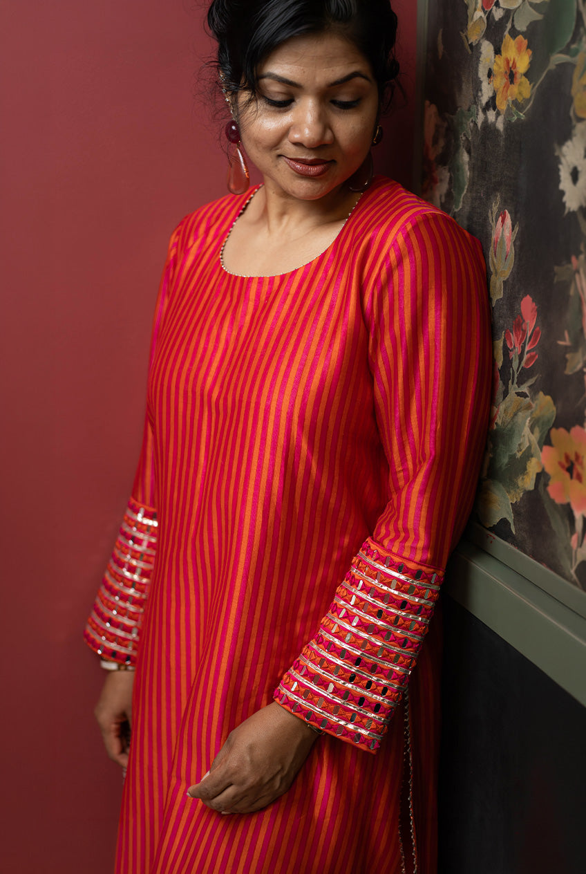 Sheesha wala Kurta set- Desi
