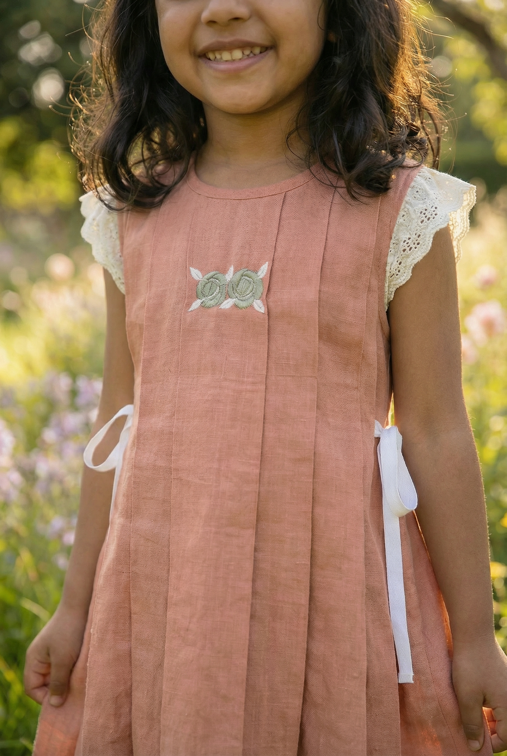 Box pleat tunic- Musk
