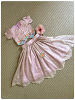 Load image into Gallery viewer, Embroidered Tissue Lehenga Set- Lavender
