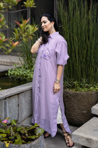 The Lavender Fields Shirt Dress