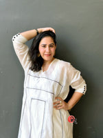 Load image into Gallery viewer, Ivory &amp; Ebony Tunic Dress
