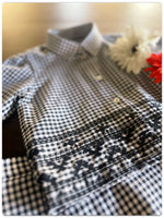 Load image into Gallery viewer, Classic Checks Cord Set- Navy &amp; white
