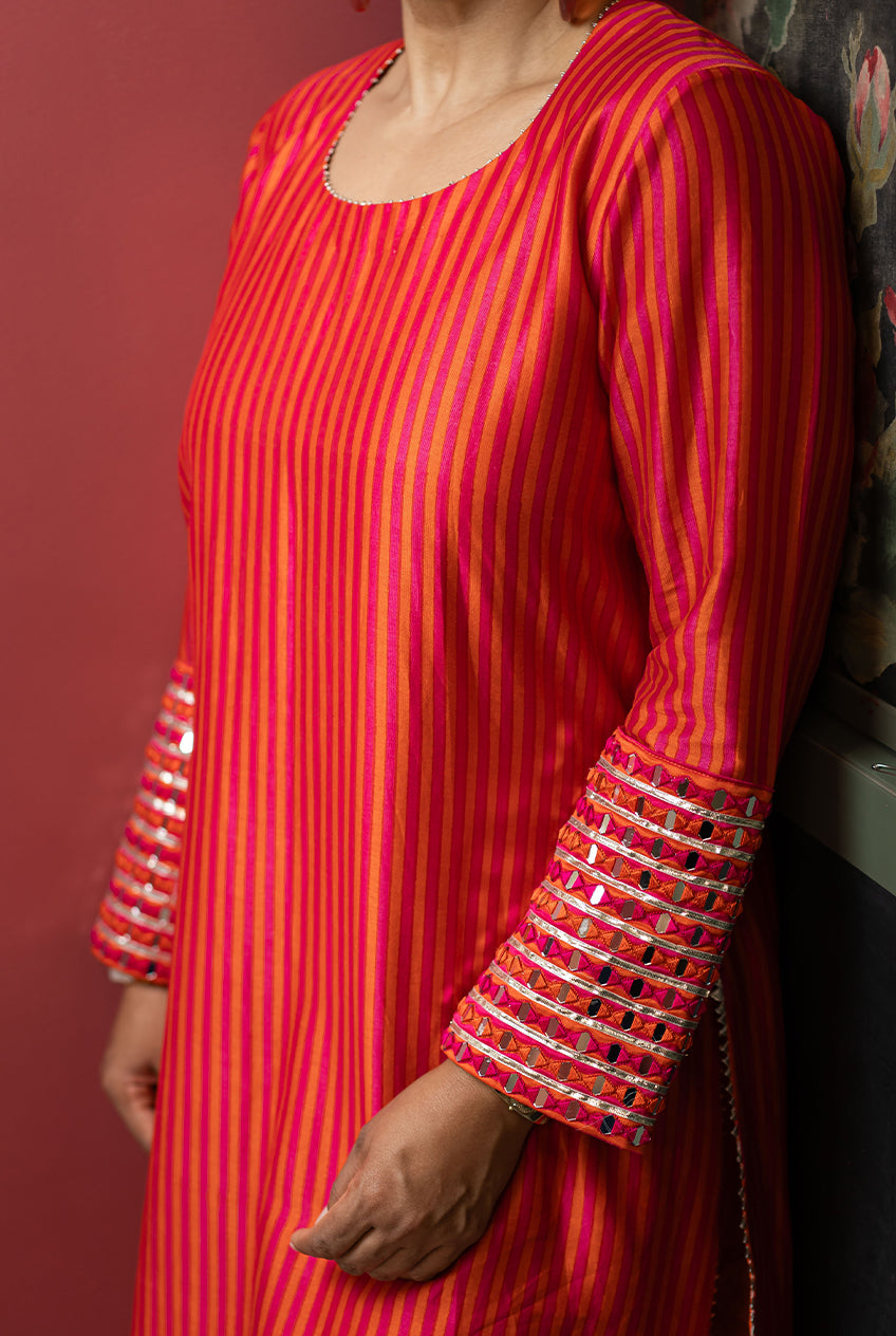 Sheesha wala Kurta set- Desi