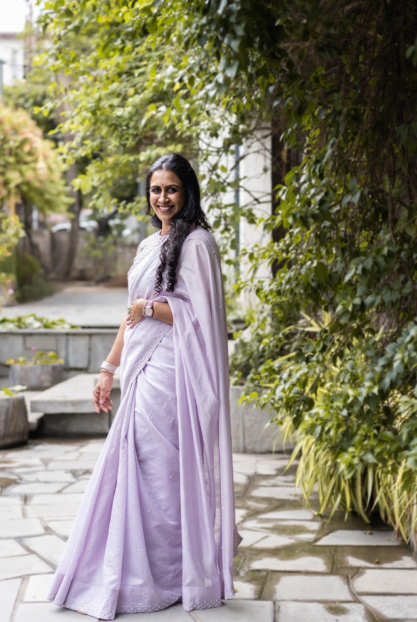 Lavender Earl Grey Tea Sari
