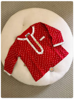 Load image into Gallery viewer, Mirrored Bandhani Kurta- Red
