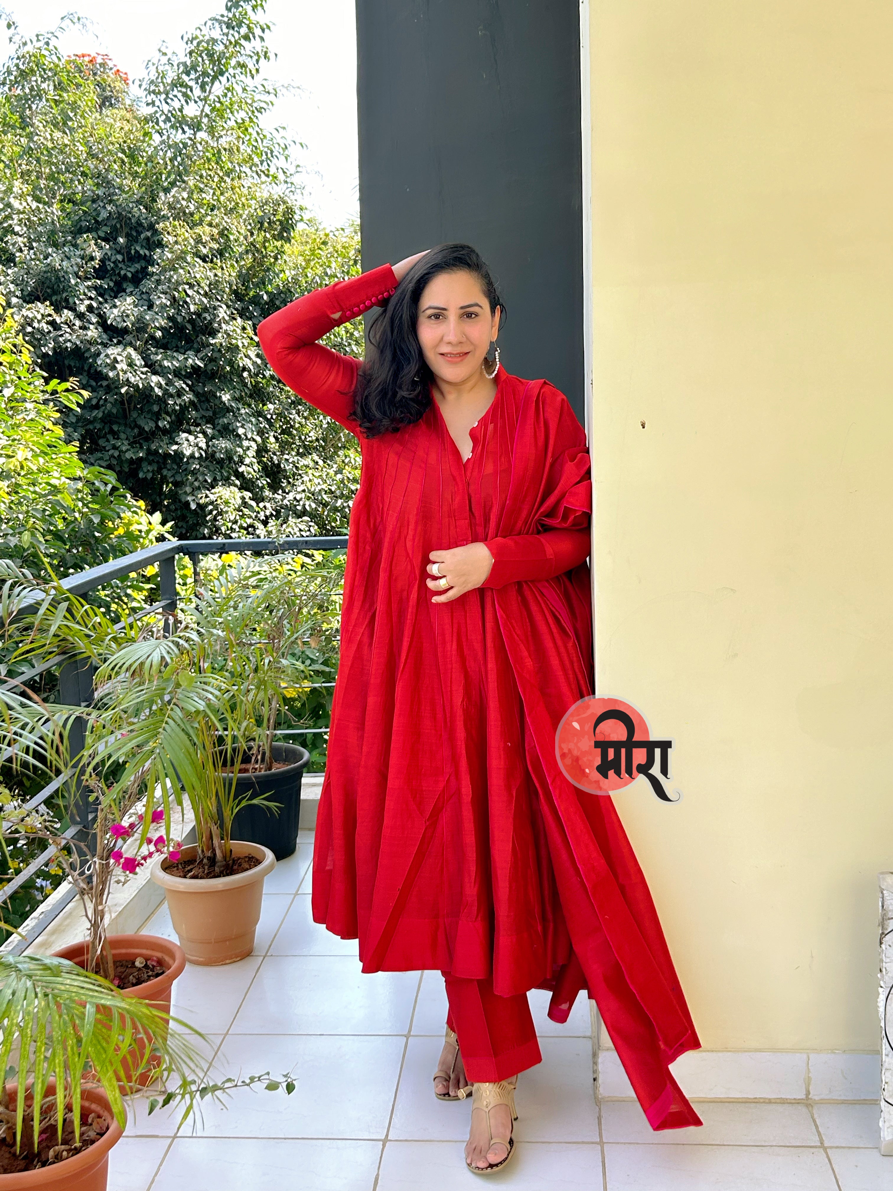 Lal Mirch 🌶️ Kalidar Kurta set