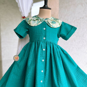 Teal Shirt Dress