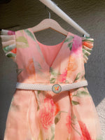 Load image into Gallery viewer, Floral Symphony Pearl Dress- Blush
