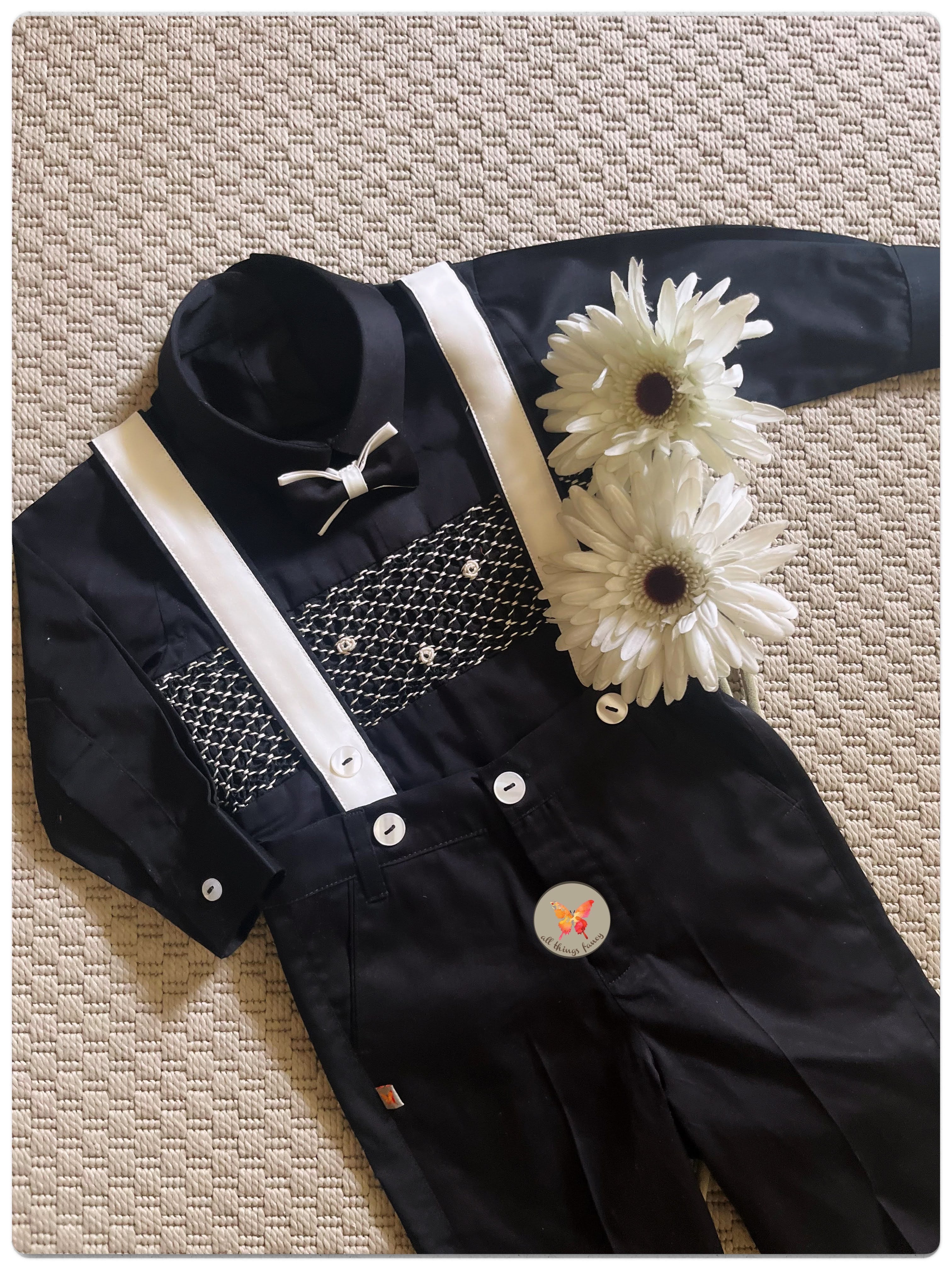 The Black Beauty Handsmocked Set