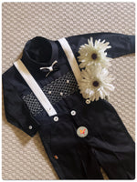 Load image into Gallery viewer, The Black Beauty Handsmocked Set

