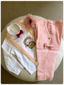 The COCOMELON set in ivory n pink