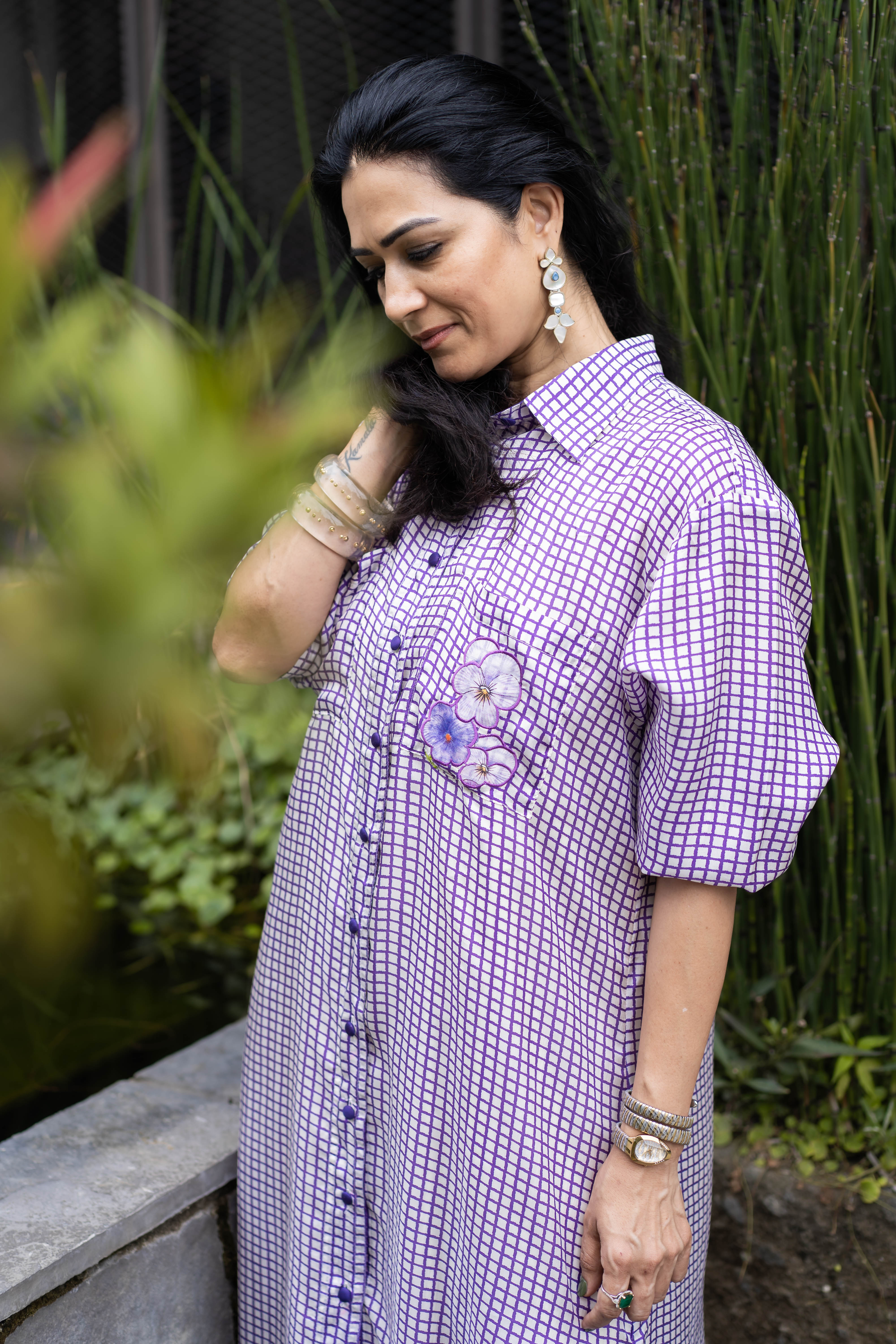 The Lavender Fields Shirt Dress