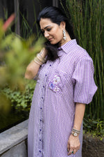 Load image into Gallery viewer, The Lavender Fields Shirt Dress
