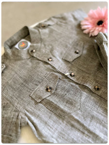 Khadi Bushirt Cord Set- Yam