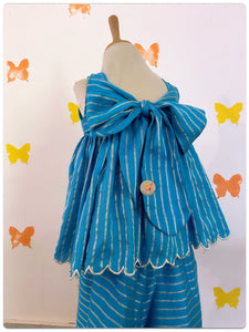 Sunahri line Firozi Sharara Set