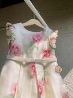 Load image into Gallery viewer, Floral Symphony Pearl Dress- Rose
