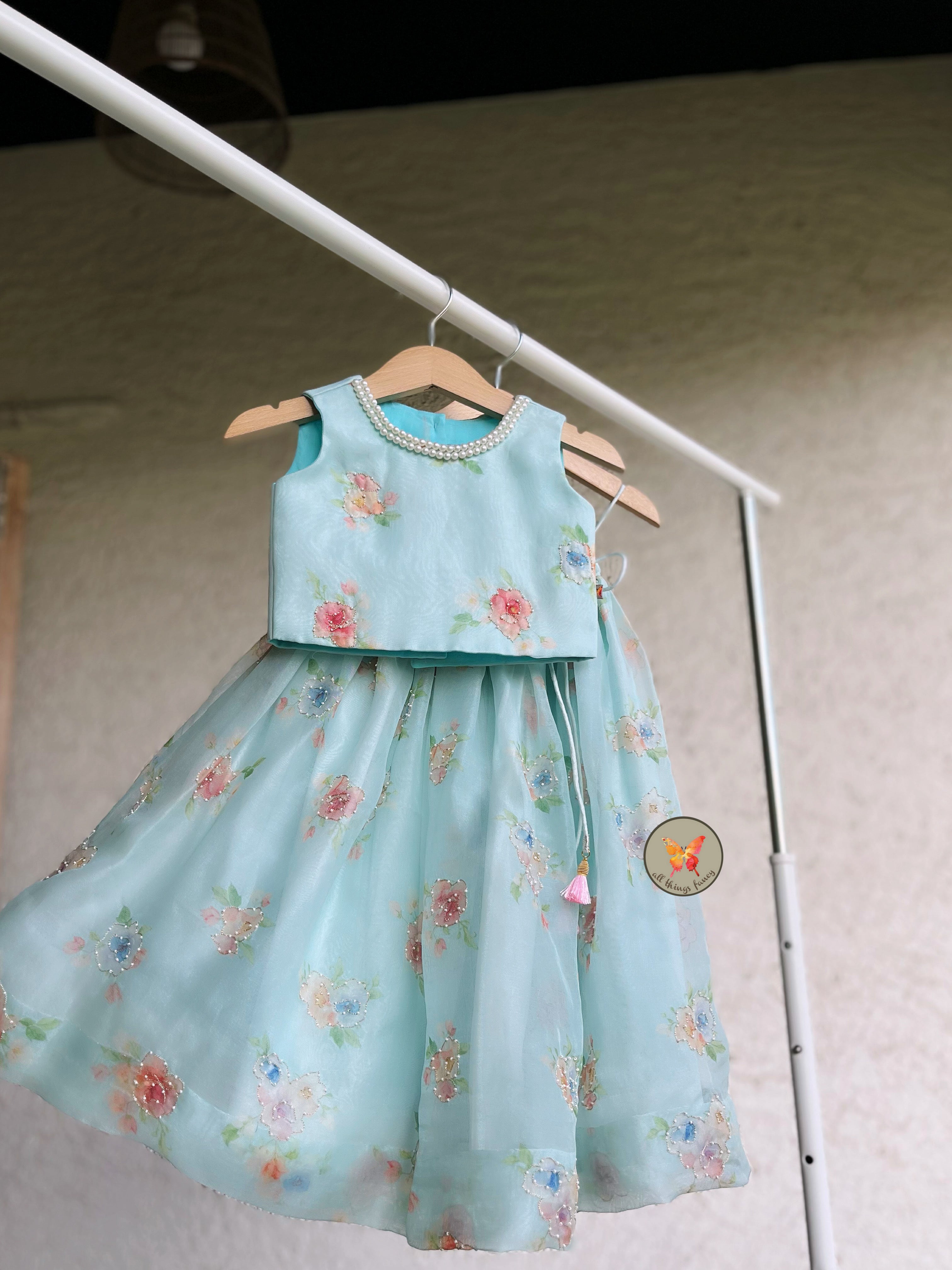 A summer wedding lehenga set- AQUA