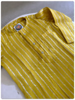 Load image into Gallery viewer, Sunehri Zari Stripes Kurta- Peela

