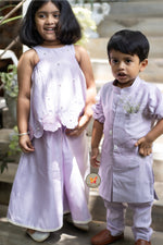 Load image into Gallery viewer, The Phool Sharara Set - Lavender

