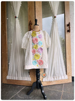 Load image into Gallery viewer, The 3D Flower Chanderi Tunic Dress
