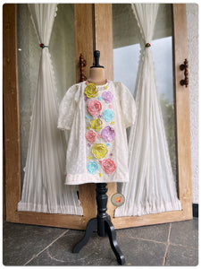 The 3D Flower Chanderi Tunic Dress