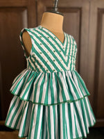 Load image into Gallery viewer, Striped Sharara Set - Green
