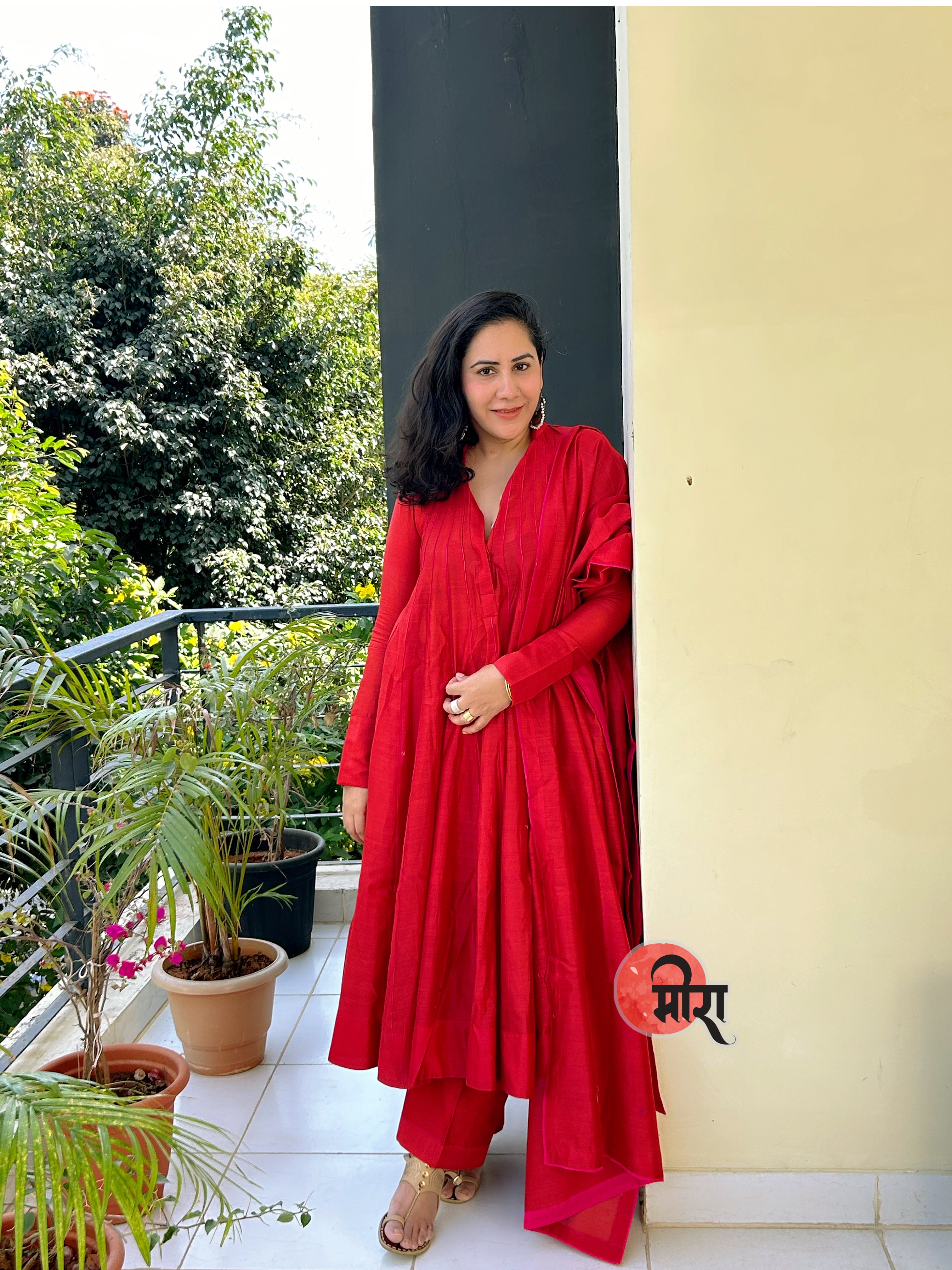 Lal Mirch 🌶️ Kalidar Kurta set