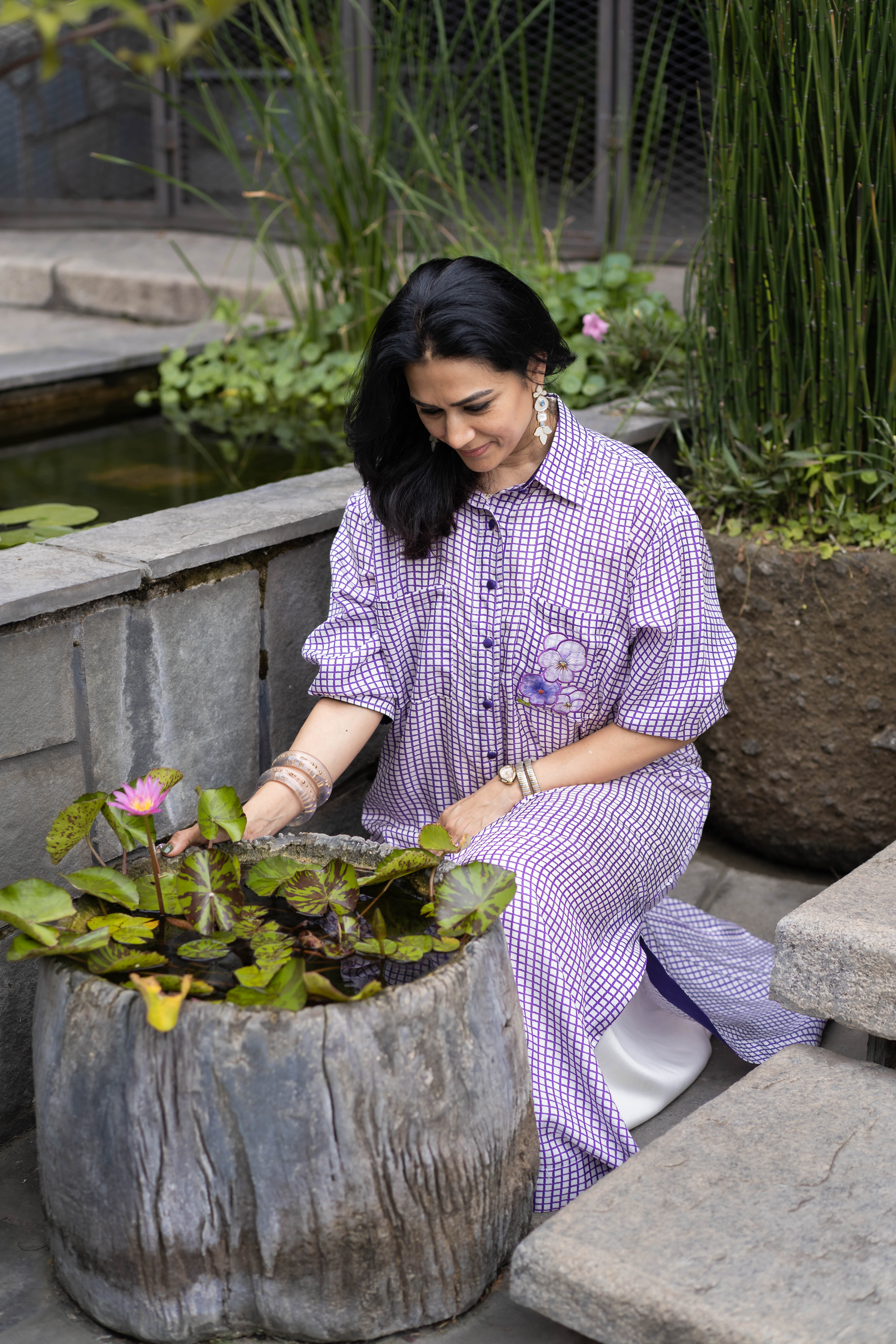 The Lavender Fields Shirt Dress