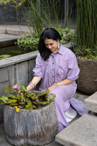 The Lavender Fields Shirt Dress