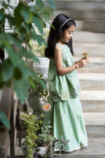 Load image into Gallery viewer, The Phool Sharara Set - Spring Green
