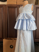 Load image into Gallery viewer, Striped Sharara Set - Blue
