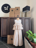 Load image into Gallery viewer, Striped Sharara Set - Beige
