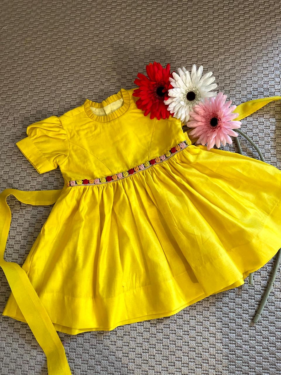 Sunshine Rosette Dress