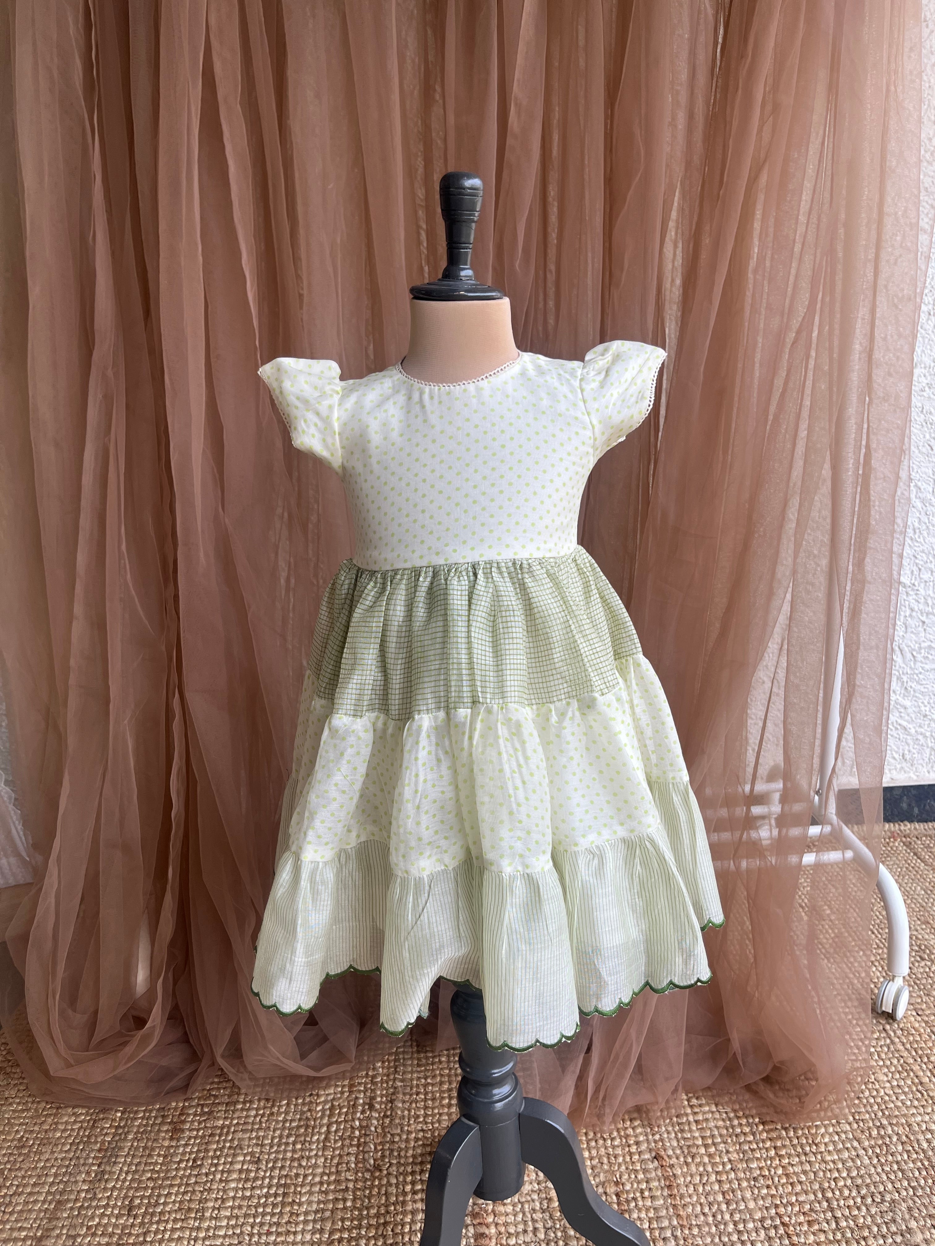 Green Tiered Dress