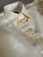 Load image into Gallery viewer, Pinstripes Beaded Collar shirt
