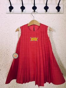 Box pleat tunic - Watermelon
