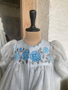 The Rose Shirt Dress-Sky Blue