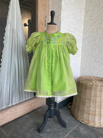 Load image into Gallery viewer, The Rose Shirt Dress-Kiwi Green
