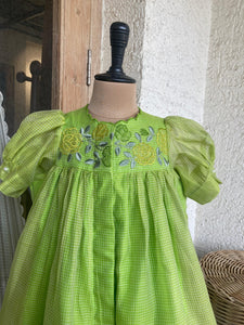 The Rose Shirt Dress-Kiwi Green