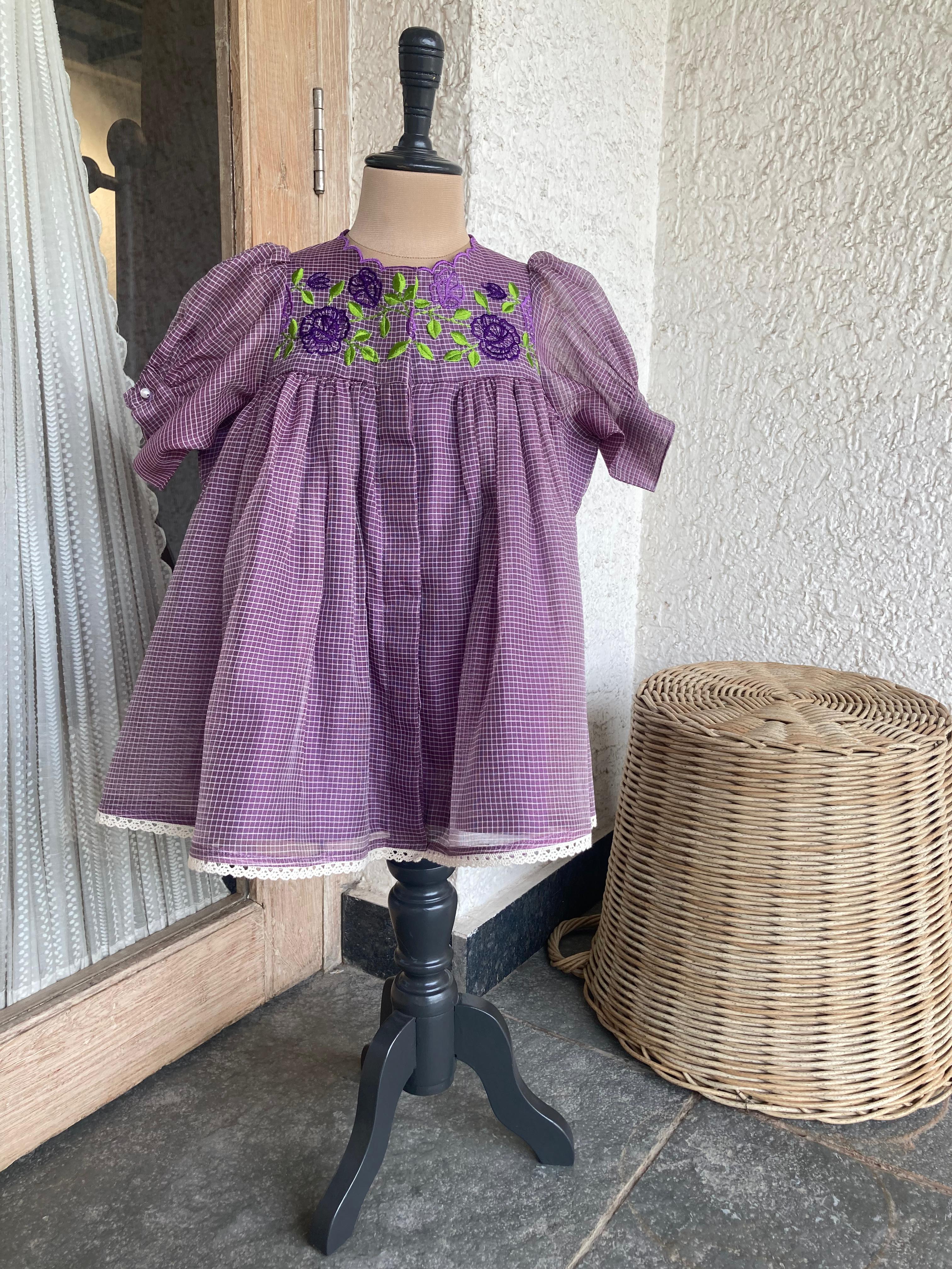 The Rose Shirt Dress-Lavender