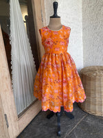 Load image into Gallery viewer, A Sunny Flower Garden Dress-Orange
