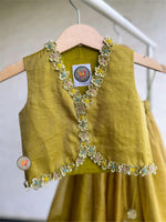 Load image into Gallery viewer, Phool Wala Gota Lehenga-Mustard

