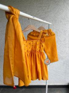 Zardozi Suit Set- Orange