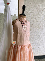 Load image into Gallery viewer, Mirror lehenga-Pale pink
