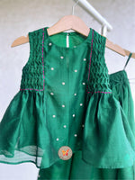 Load image into Gallery viewer, Geometric Embriodery Lehenga set-Panna

