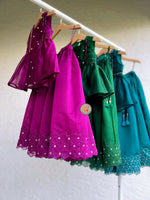 Load image into Gallery viewer, Geometric embriodery Lehenga set- Neelam
