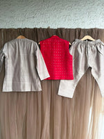 Load image into Gallery viewer, Chamak Tara Koti Set- Laal
