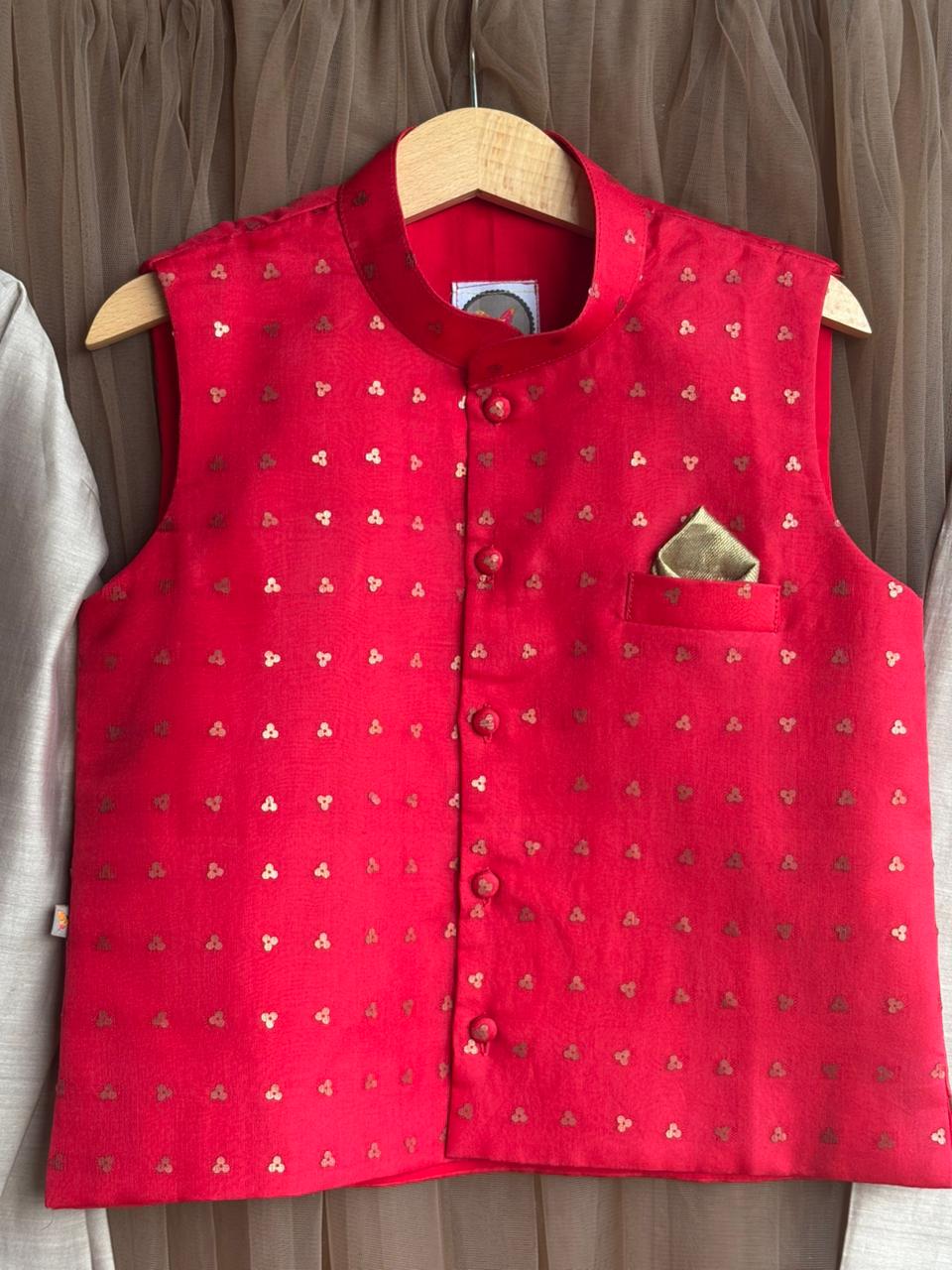 Chamak Tara Koti Set- Laal