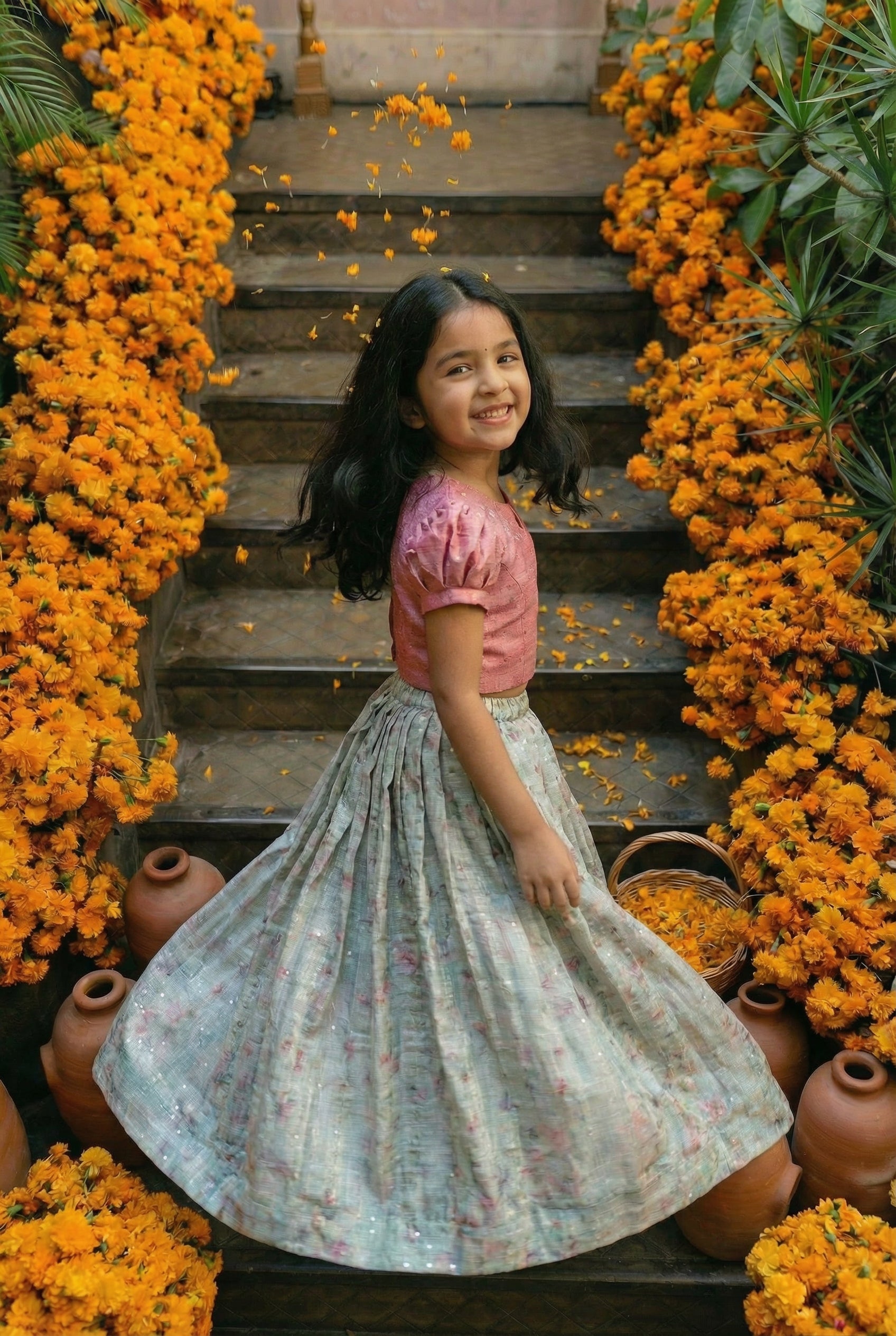 Chamak Tara Lehenga- Desi Gulab